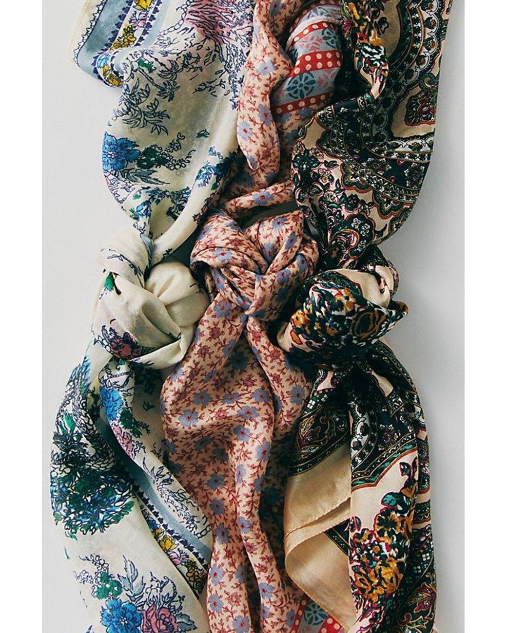 Free People Multicolor So Silk Printed Bandana
