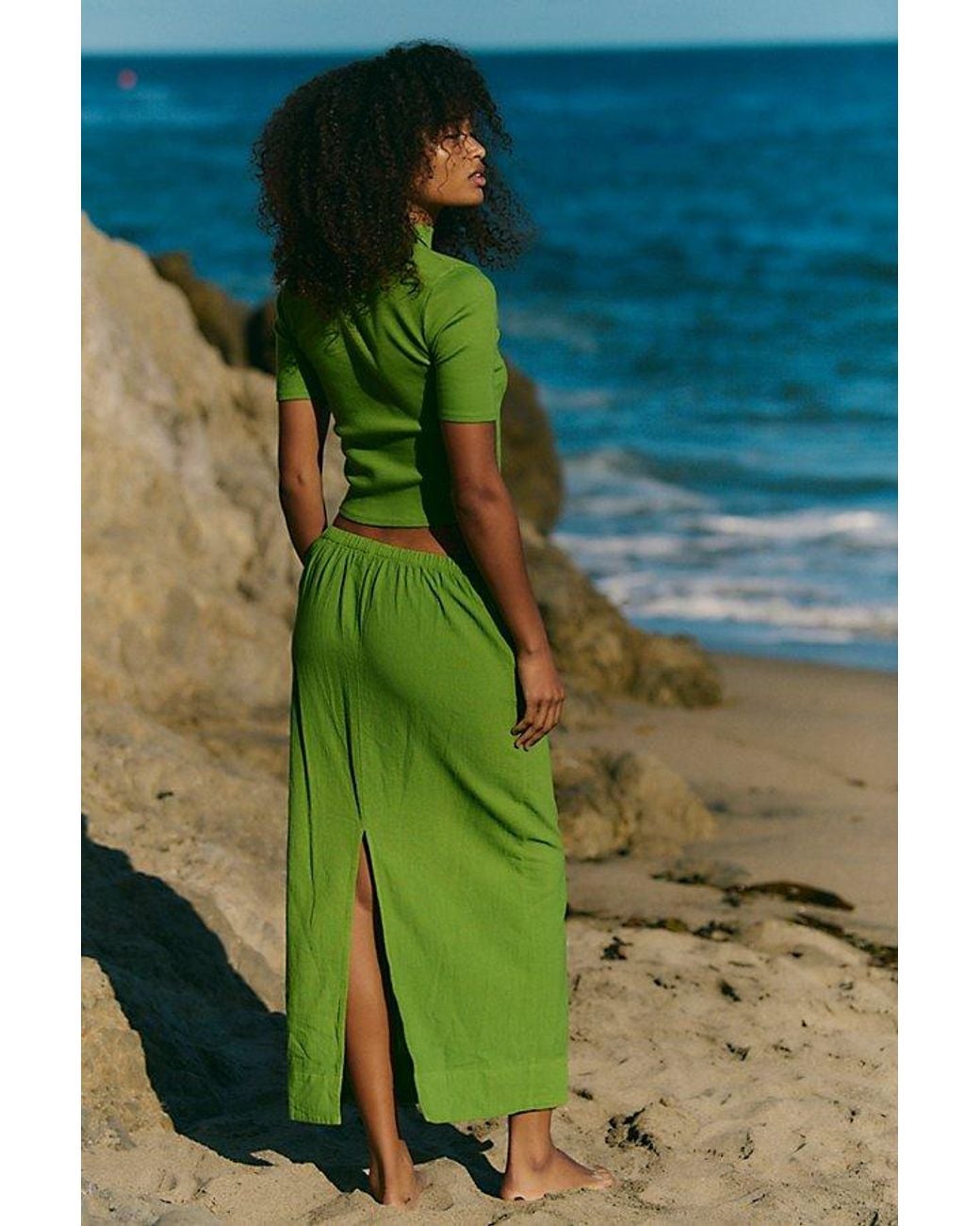 free-est Green Claudia Skirt Set By