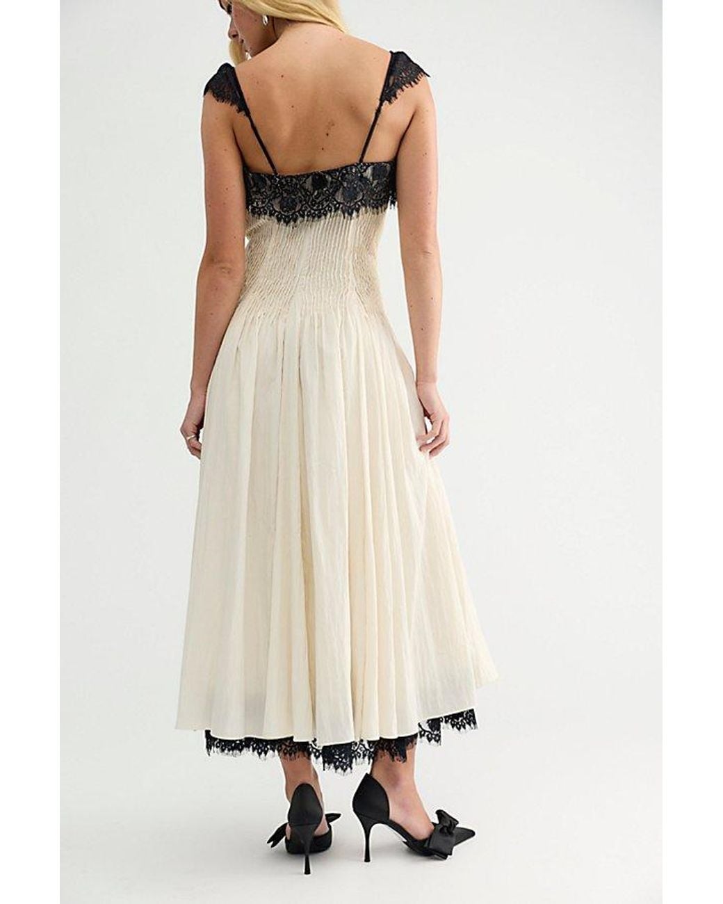 Free People White Aurora Midi Dress