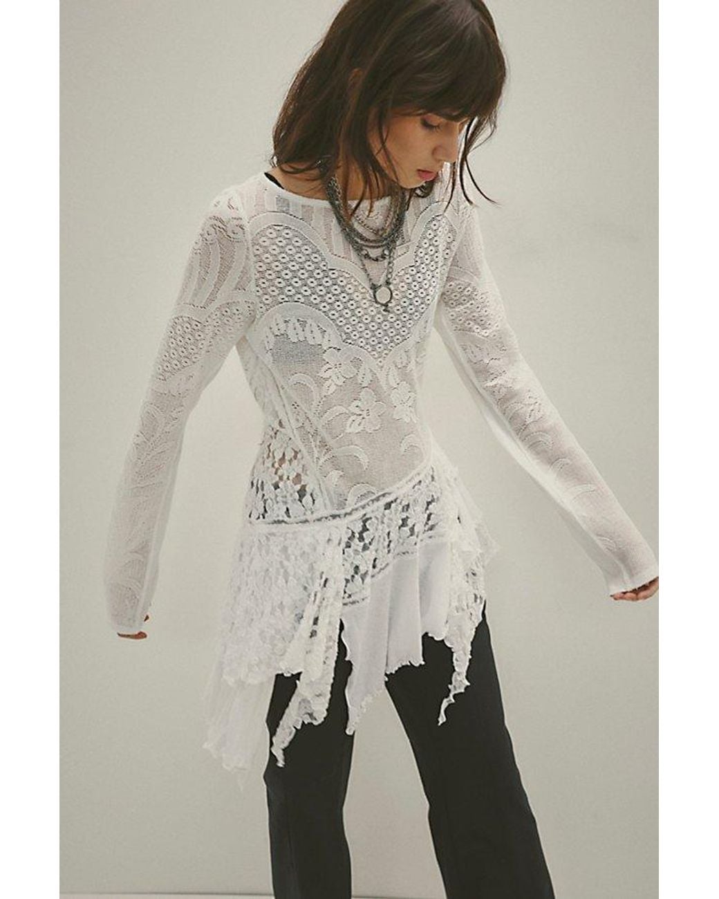 Free People Natural Alesia Maxi Top