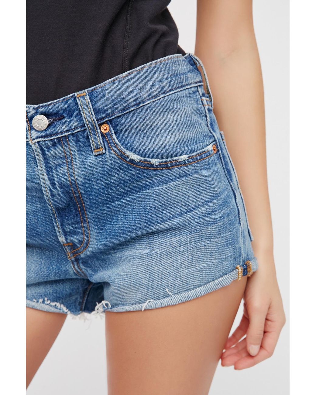 levis 501 blue explorer shorts
