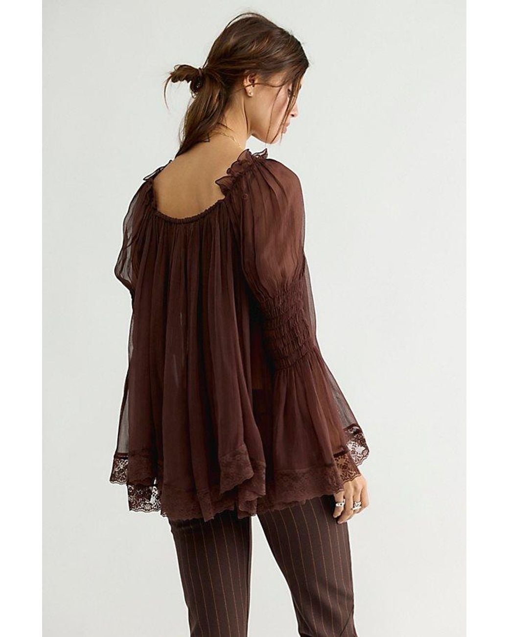 Nigel Preston Brown Byron Babydoll Tunic