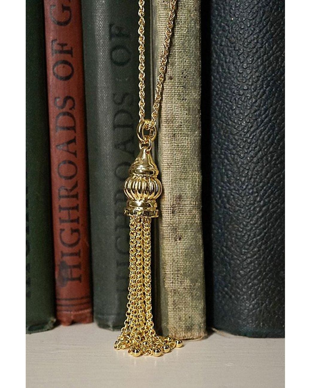 Free People Gray Daisy London X Ada Tassel Pendant Necklace