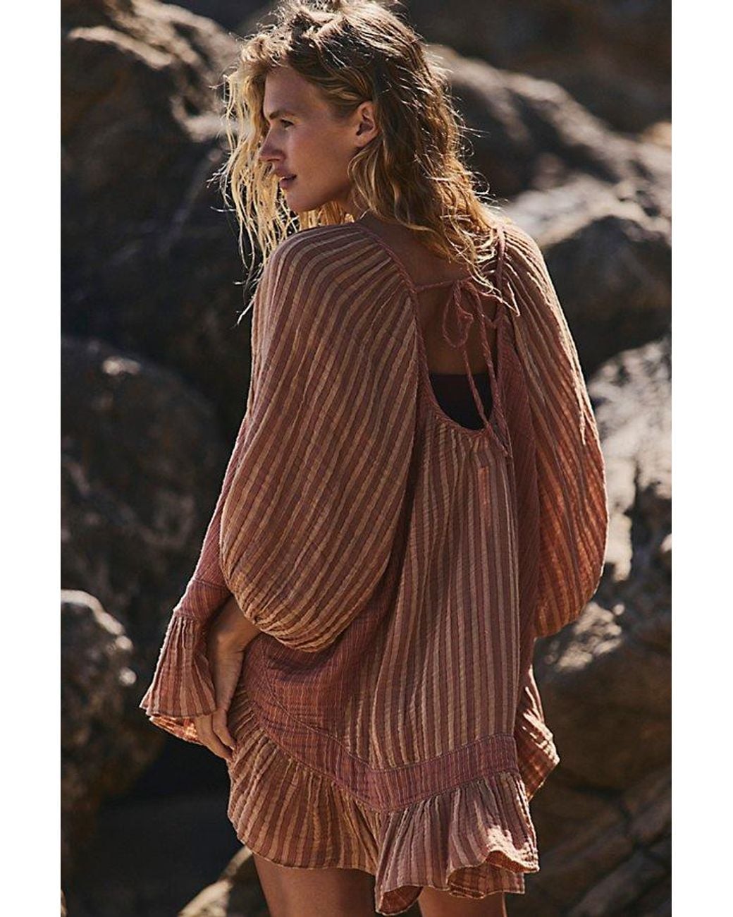 free-est Brown Solena Tunic By