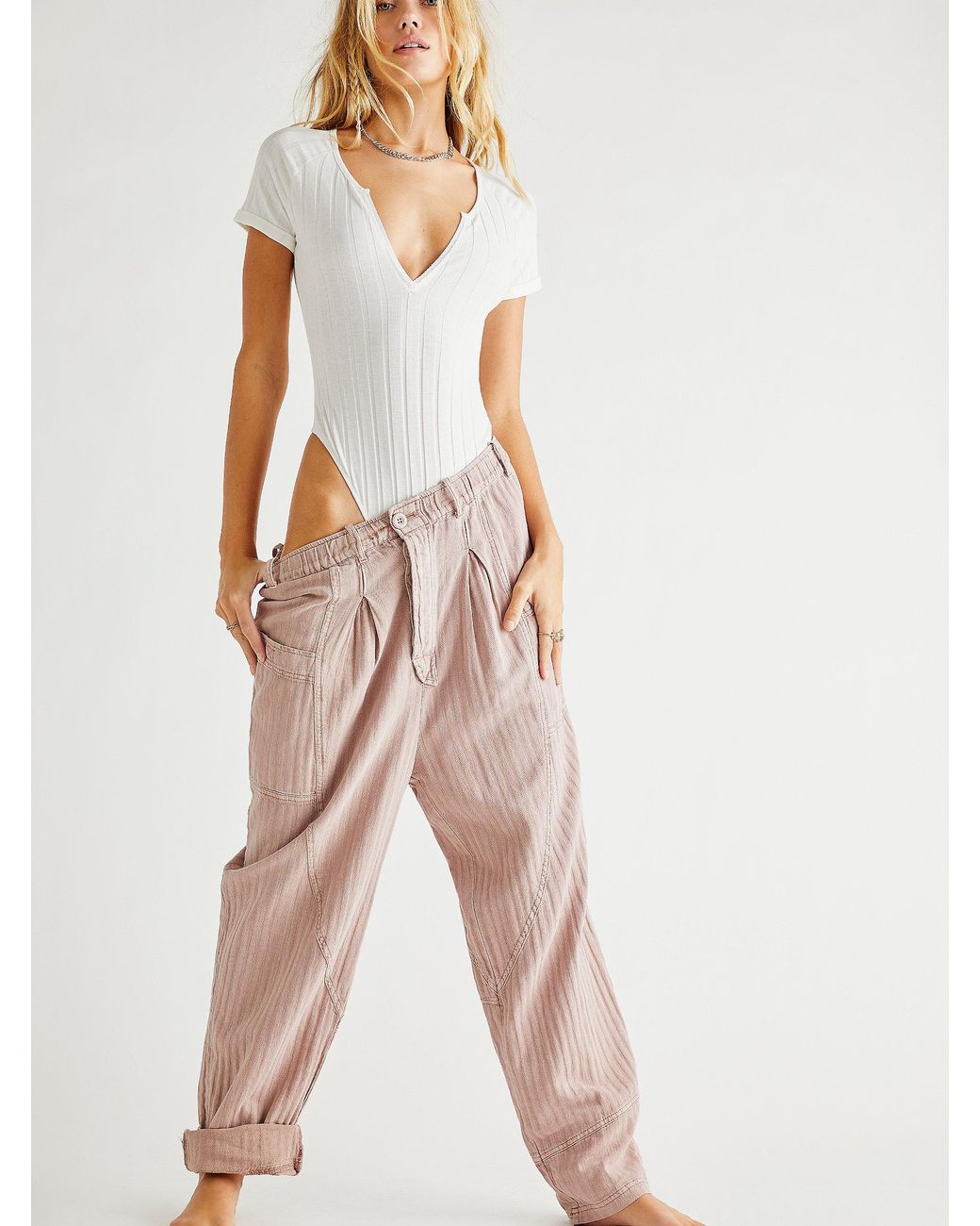Free People Livin In The City Seamed Pants