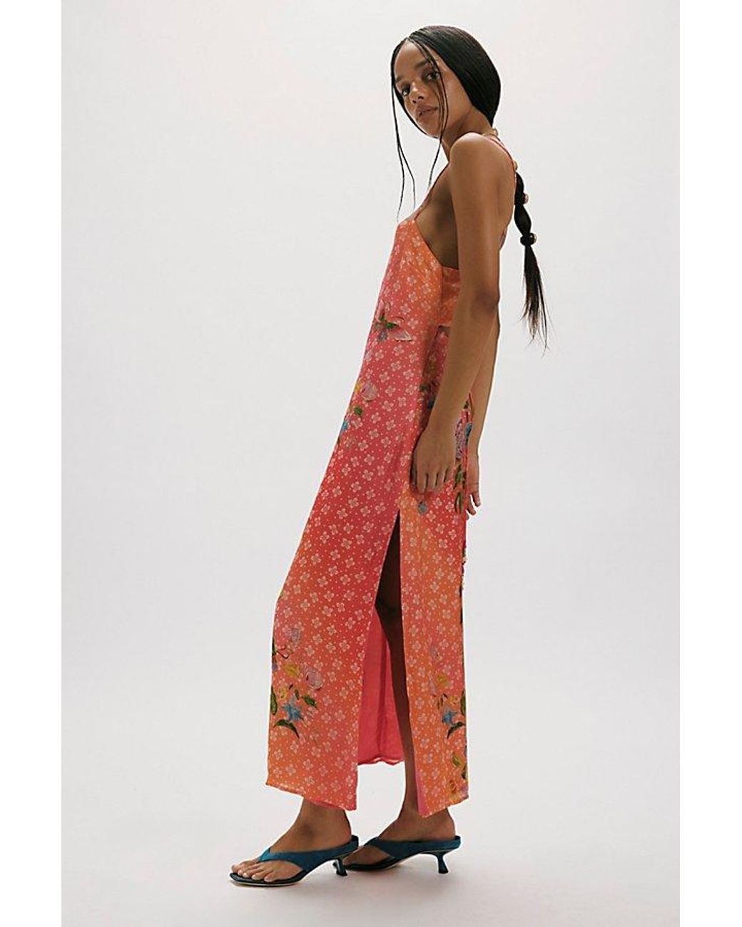 Free People Red Sweet Life Midi Dress