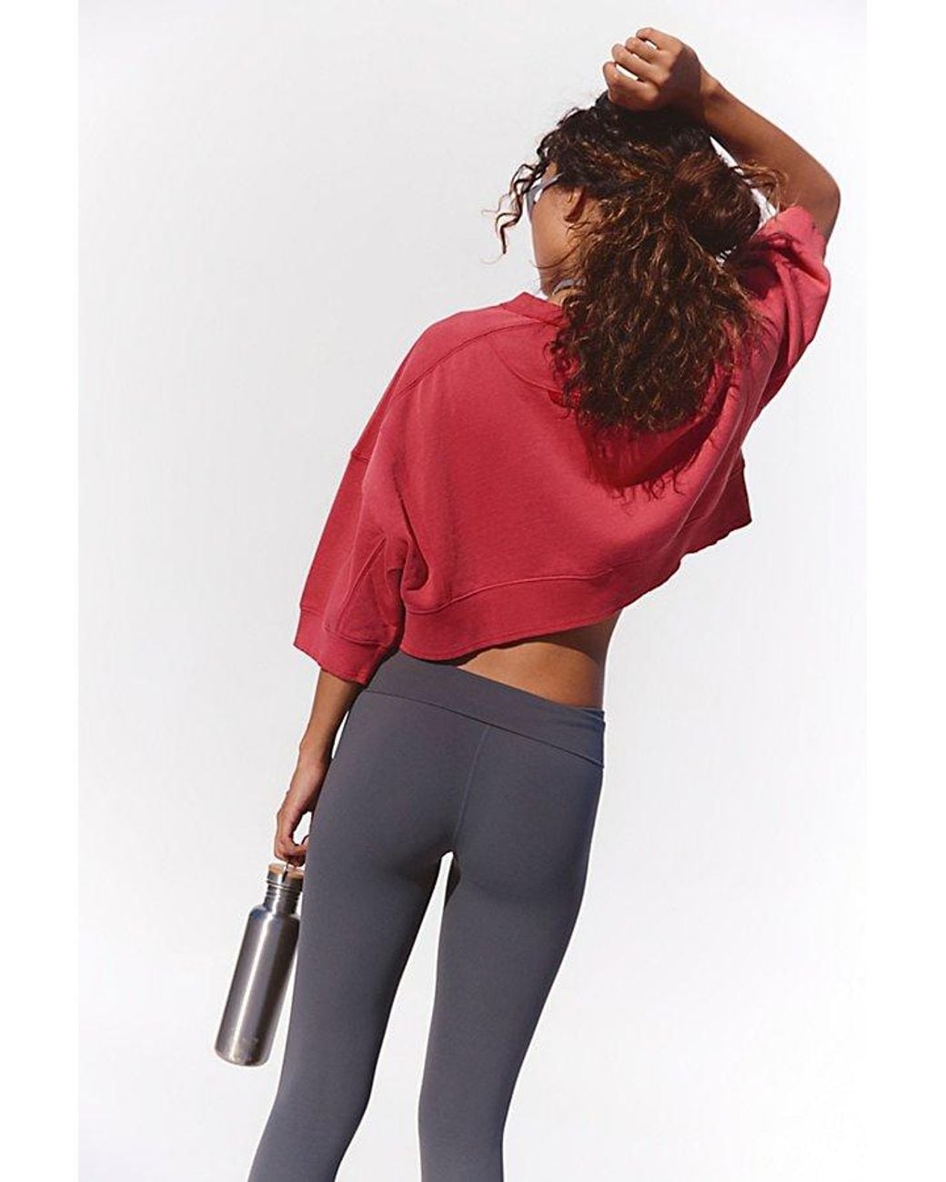 Fp Movement Red Intercept Short Sleeve Pullover