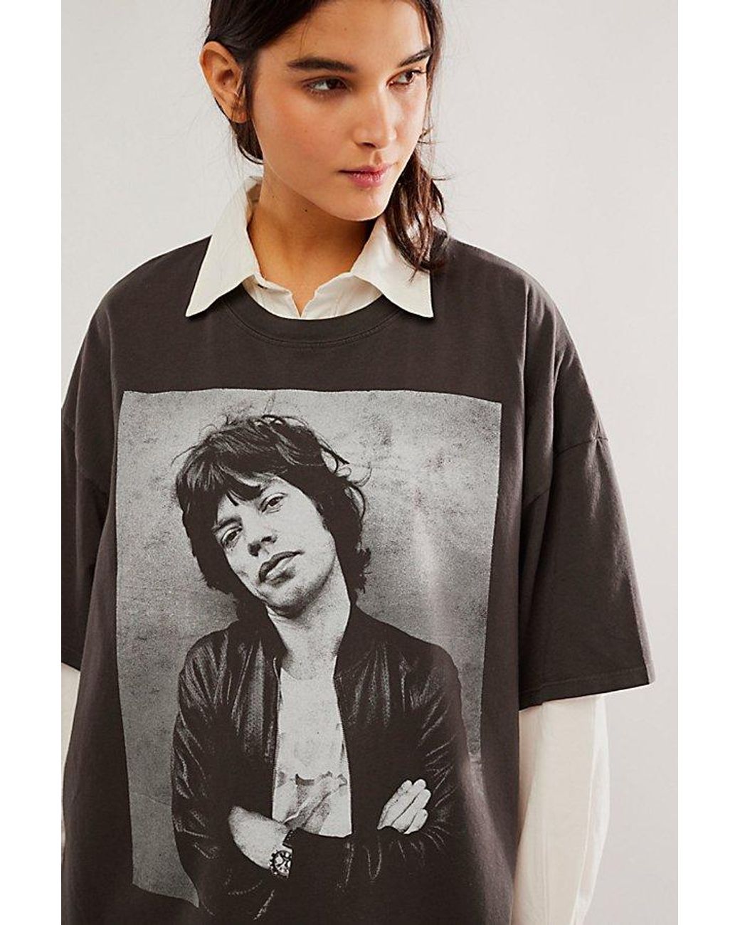 Daydreamer Rolling Stones Mick Jagger Tee in Black | Lyst Daydreamer Rolling Stones Mick Jagger Tee in Black | Lyst