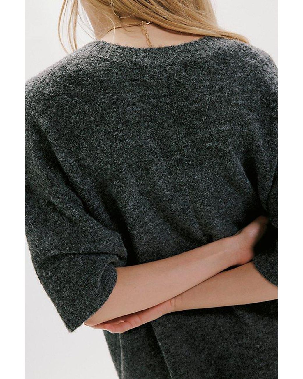 Free People Gray Margot Softspun Sweater Tee