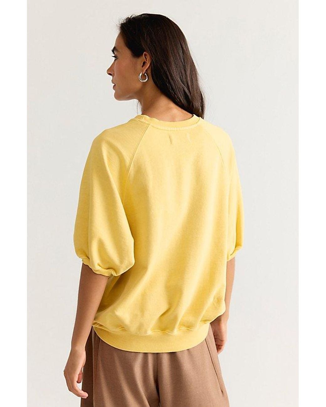 Free People Yellow Better On Sweatshirt