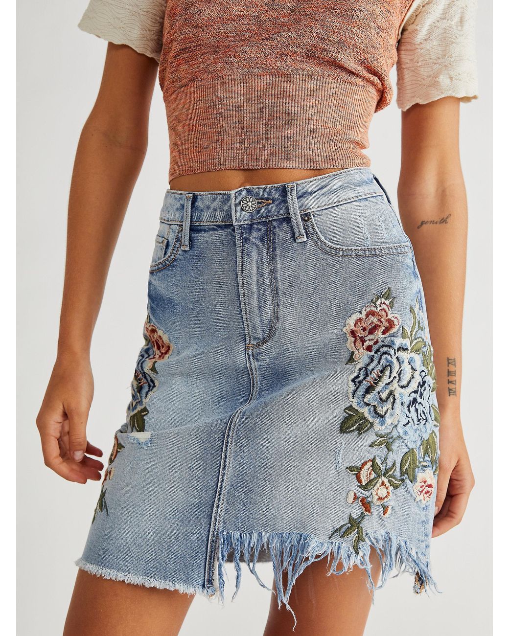 Denim Driftwood Veronica Skirt 