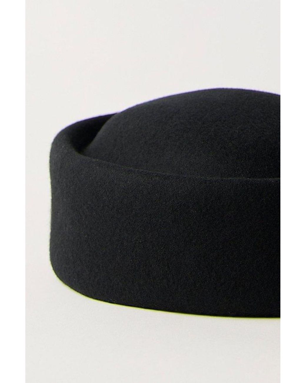 Free People Black Prim Pillbox Hat