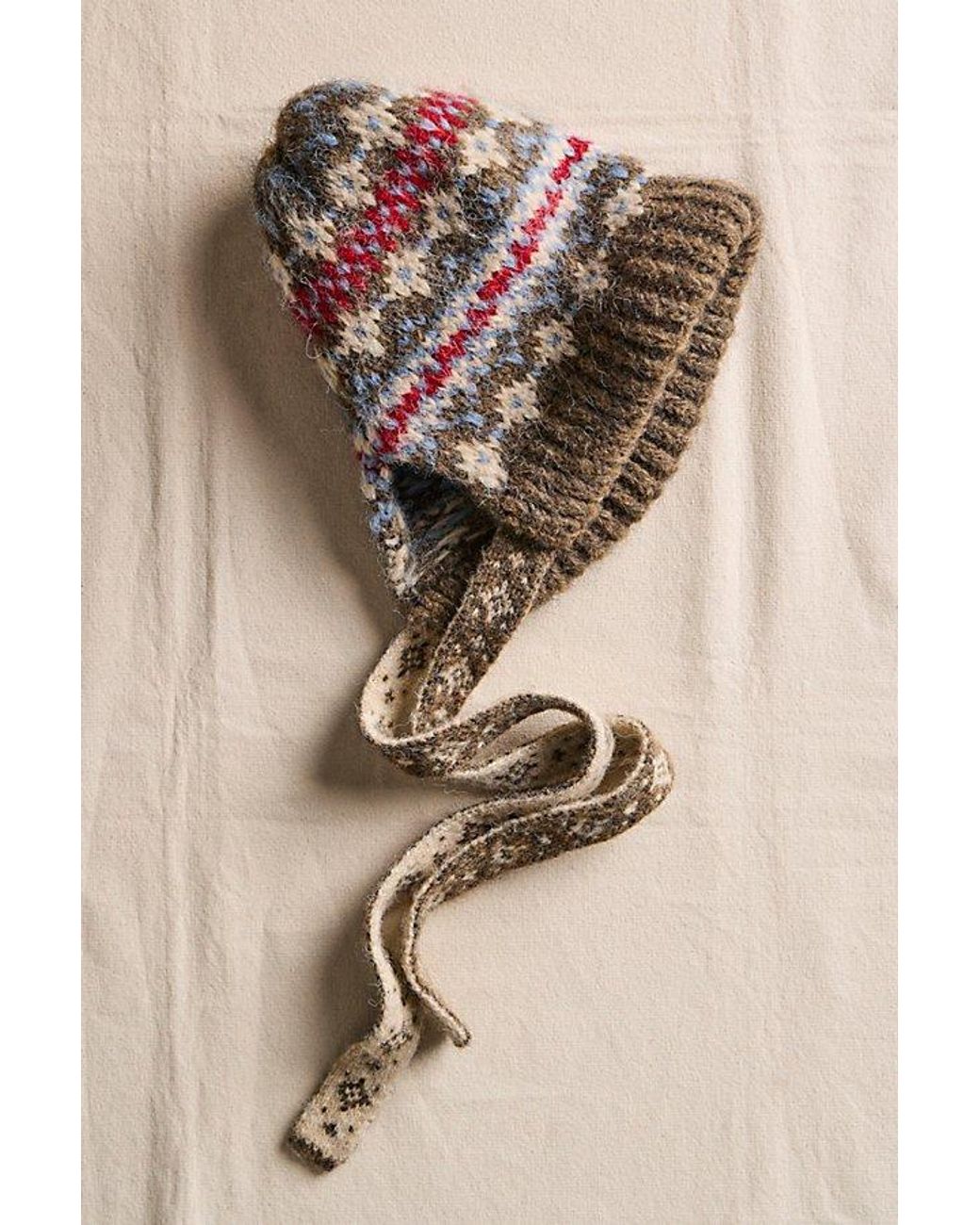Free People Black Faro Fairisle Bonnet