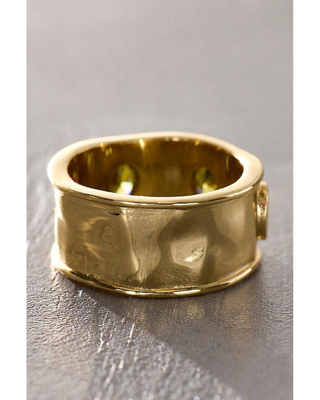 Daisy London Metallic X Free People Nellie Triple Stone Ring