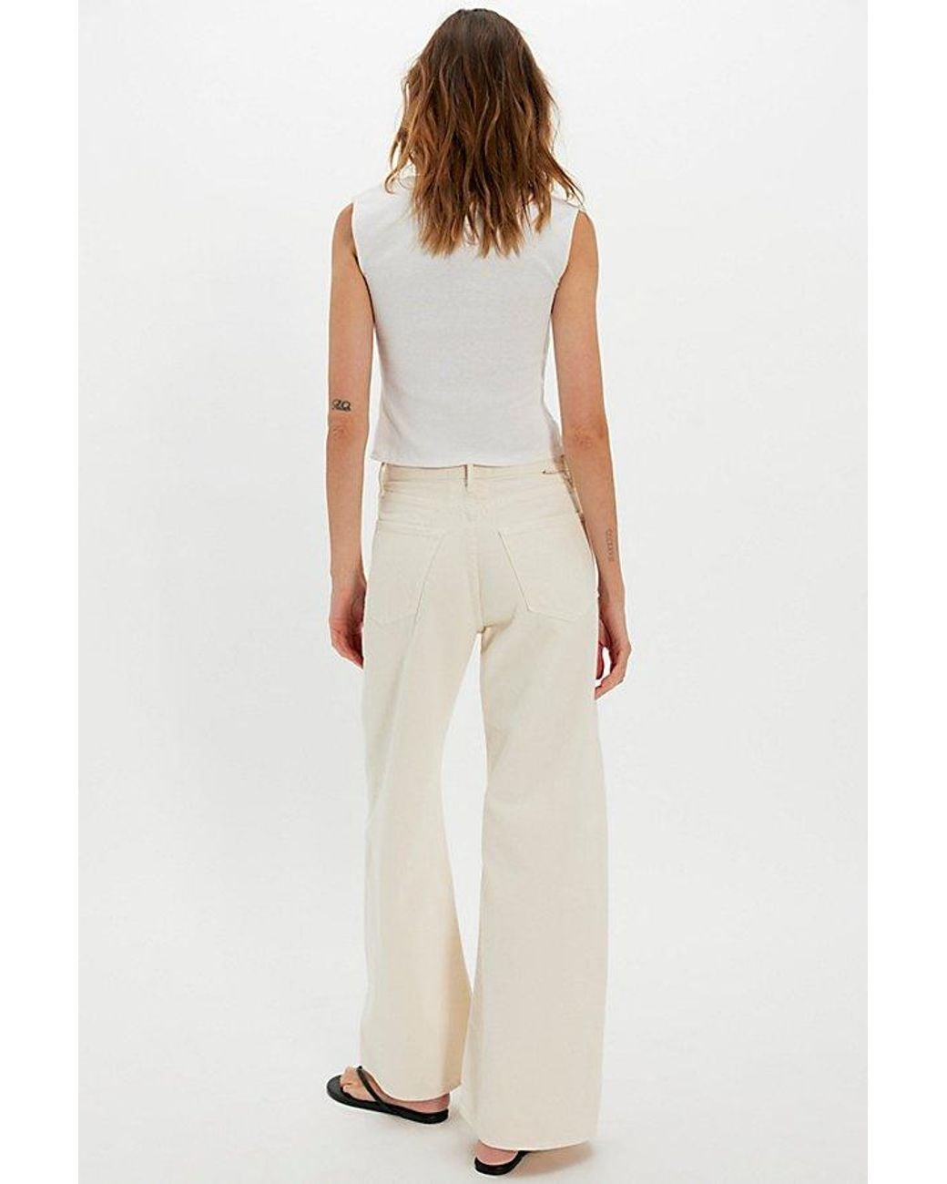 Mother Natural The Lemon Twist Sneak Jeans