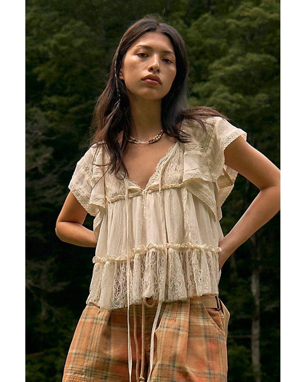 Free People Green Teddy Top