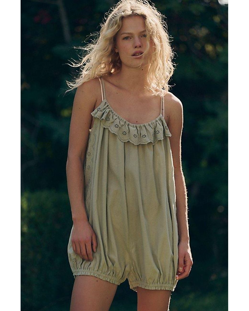 Intimately By Free People Green Play For Keeps Romper By