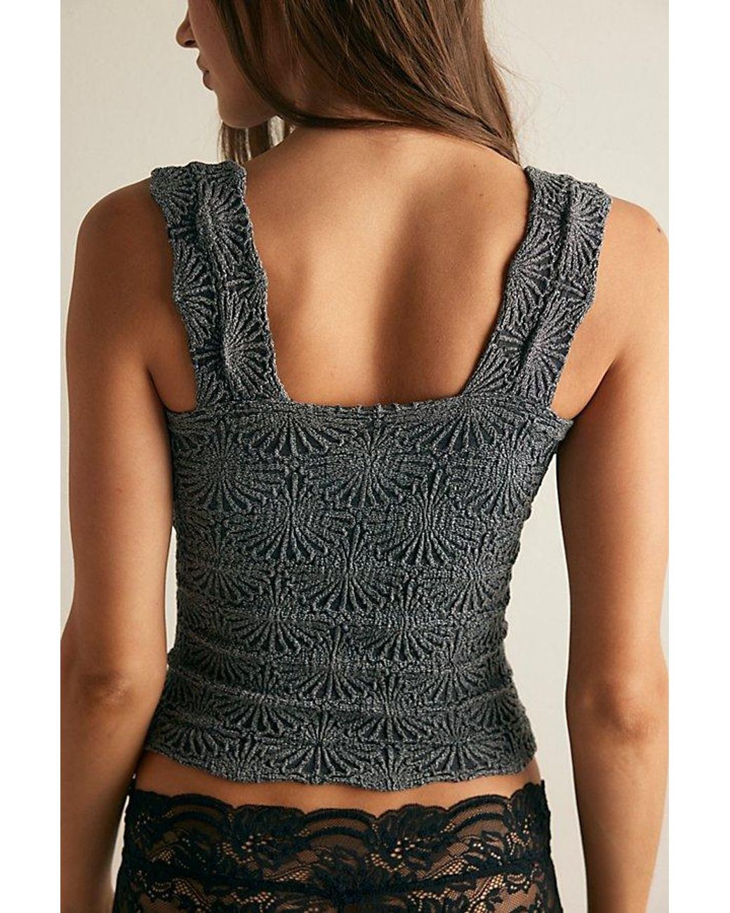 Intimately By Free People Gray Love Letter Cami By