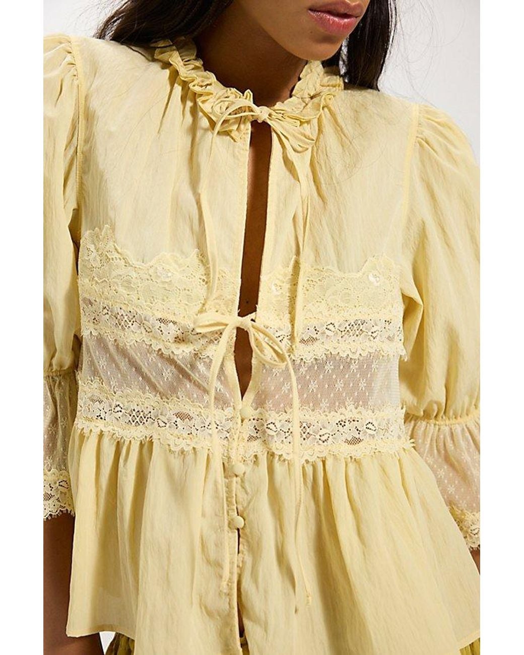 Intimately By Free People Metallic Forever Young Bed Jacket Top By