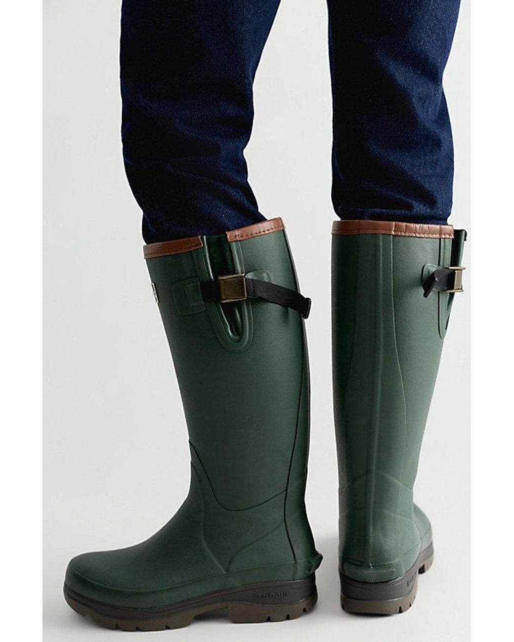 Barbour Black Tempest Tall Wellington Boots Shoe