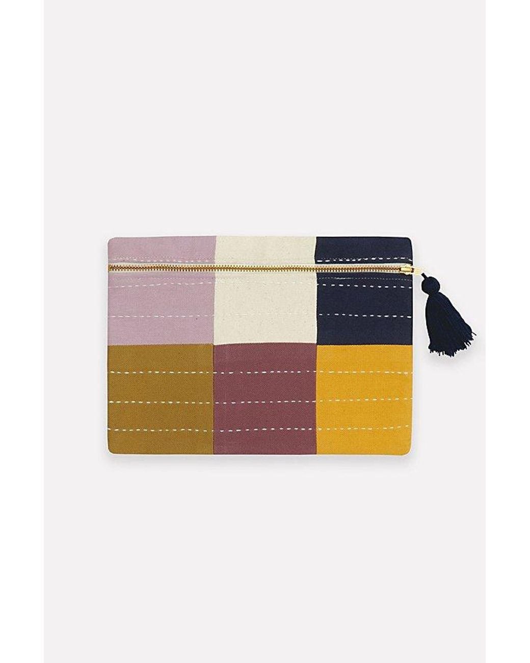 Anchal Checkered Pouch in Blue | Lyst
