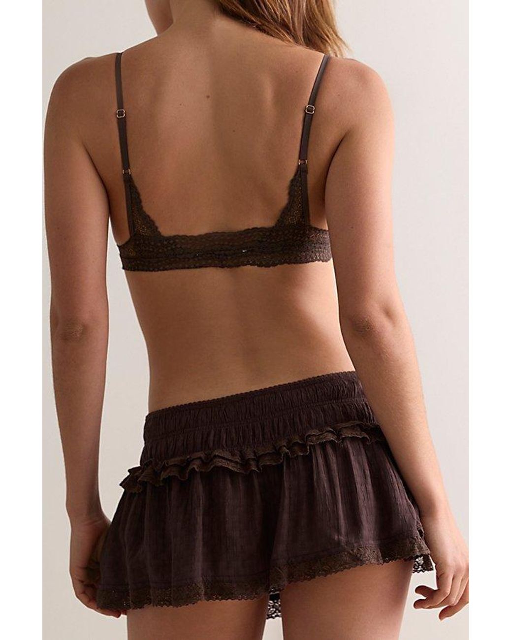 Intimately By Free People Black Sweet Something Bloomer Skort By