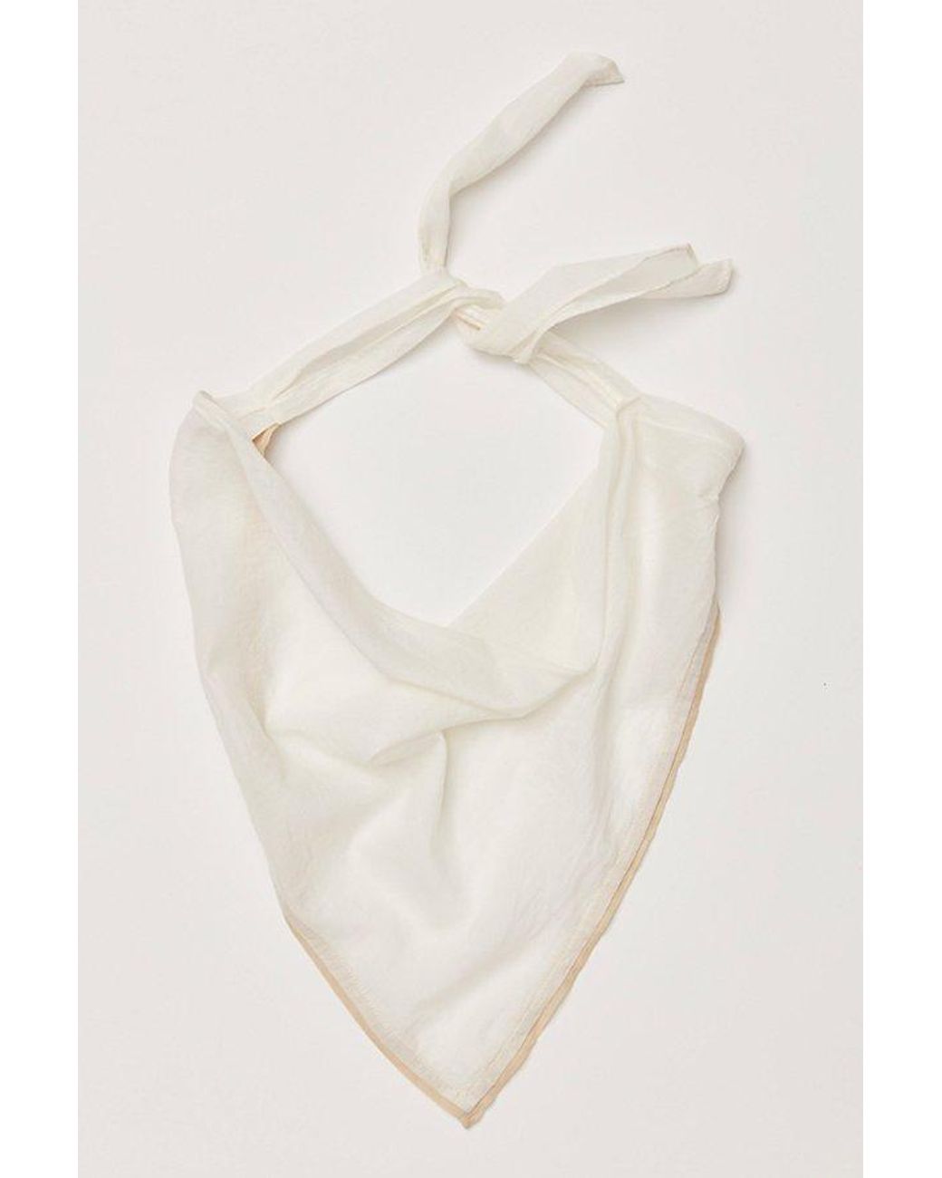 Free People Green Graceland Solid Sheer Hair Scarf