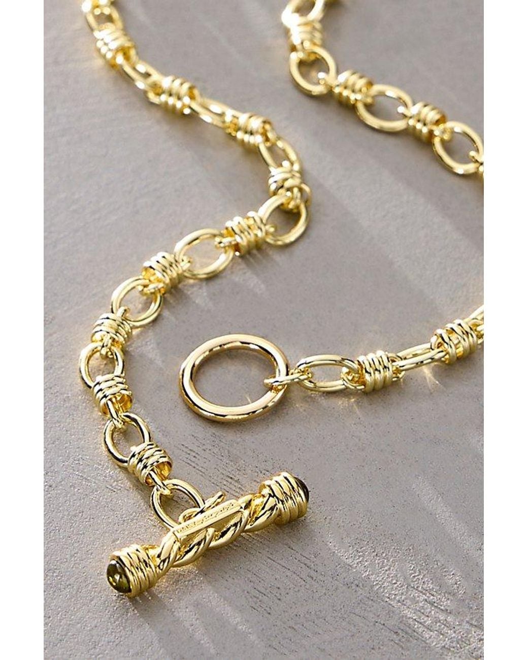 Daisy London Gray X Free People Alice T-Bar Necklace