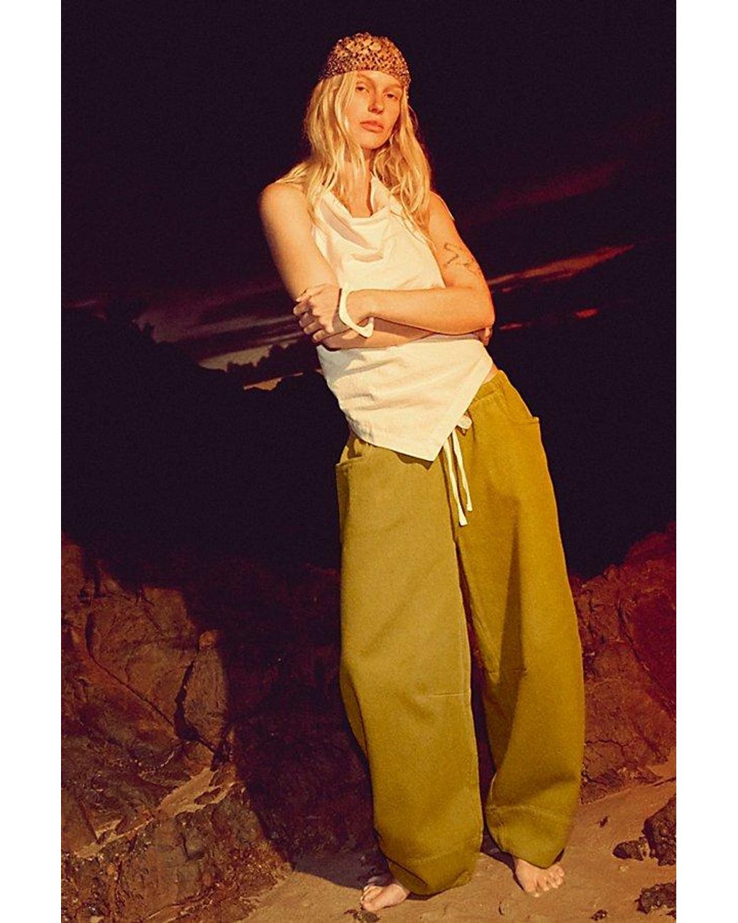 free-est Natural Beach Ease Pants By