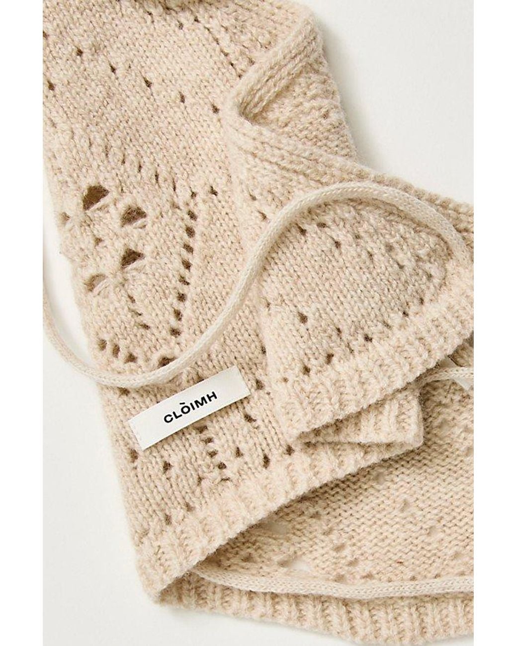 CLÒIMH Natural Pointelle Merino Wool Bandana