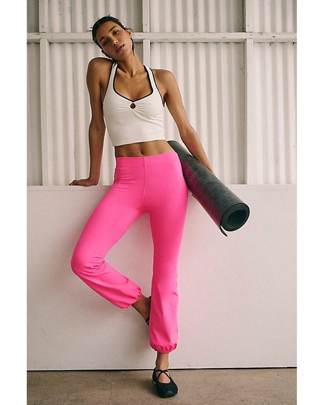 Fp Movement Pink Let's Bounce Bubble Pants