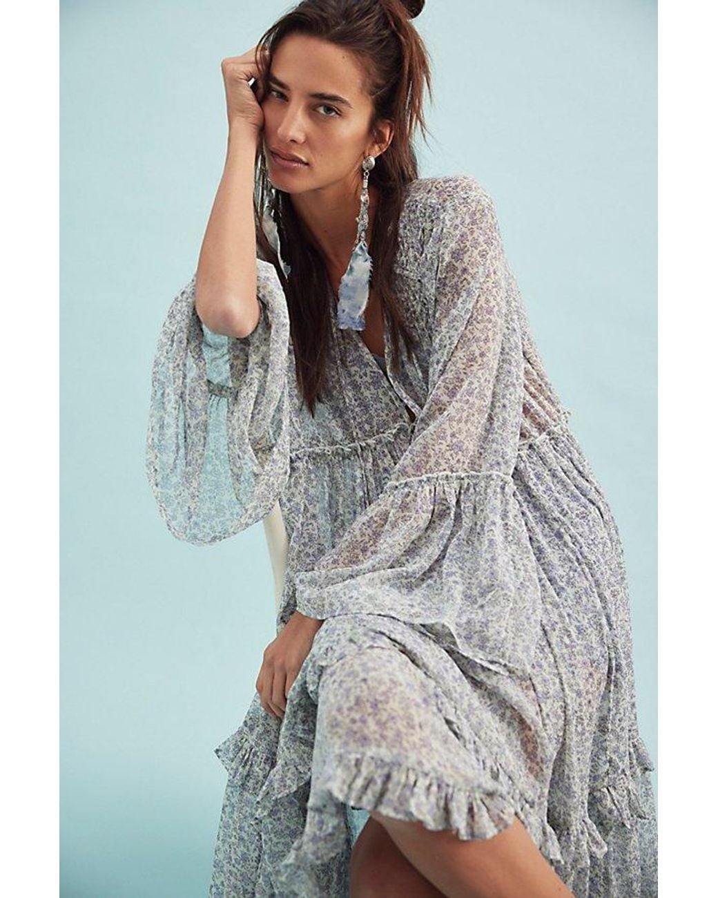 pleated midi dress with sleeves Delilah The belted waist detail RSH-07.19.25 Timesize Women Purple Sandals>Female Size:Custom Order