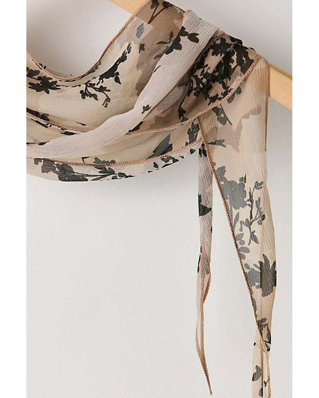 Free People Natural Xl Ultra Skinny Scarf