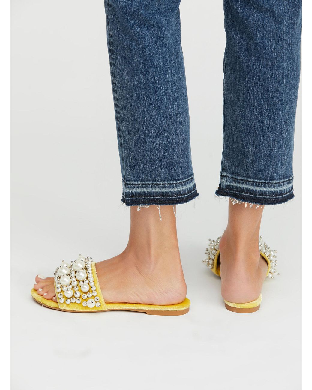 Free People Pixie Pearl Slide Sandal | Lyst
