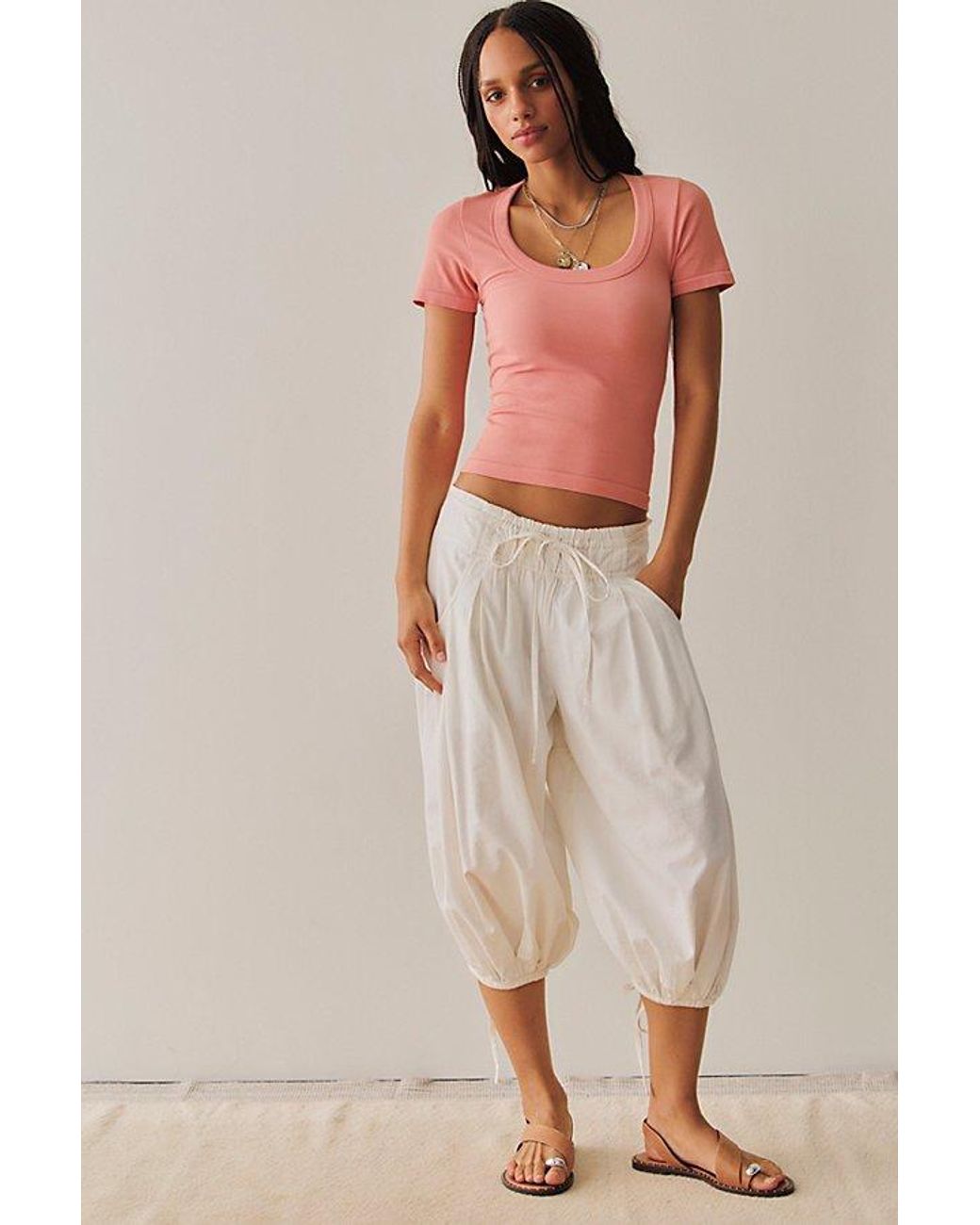 Intimately By Free People Red Simply Soft Tee By