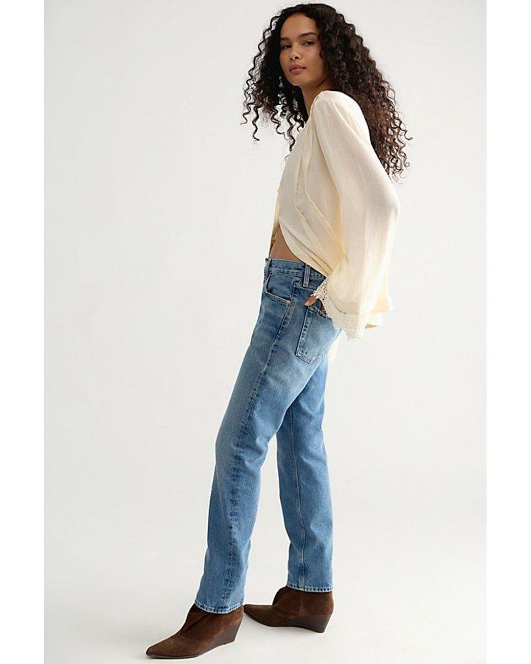Citizens of Humanity Blue Savannah Cigarette Jeans