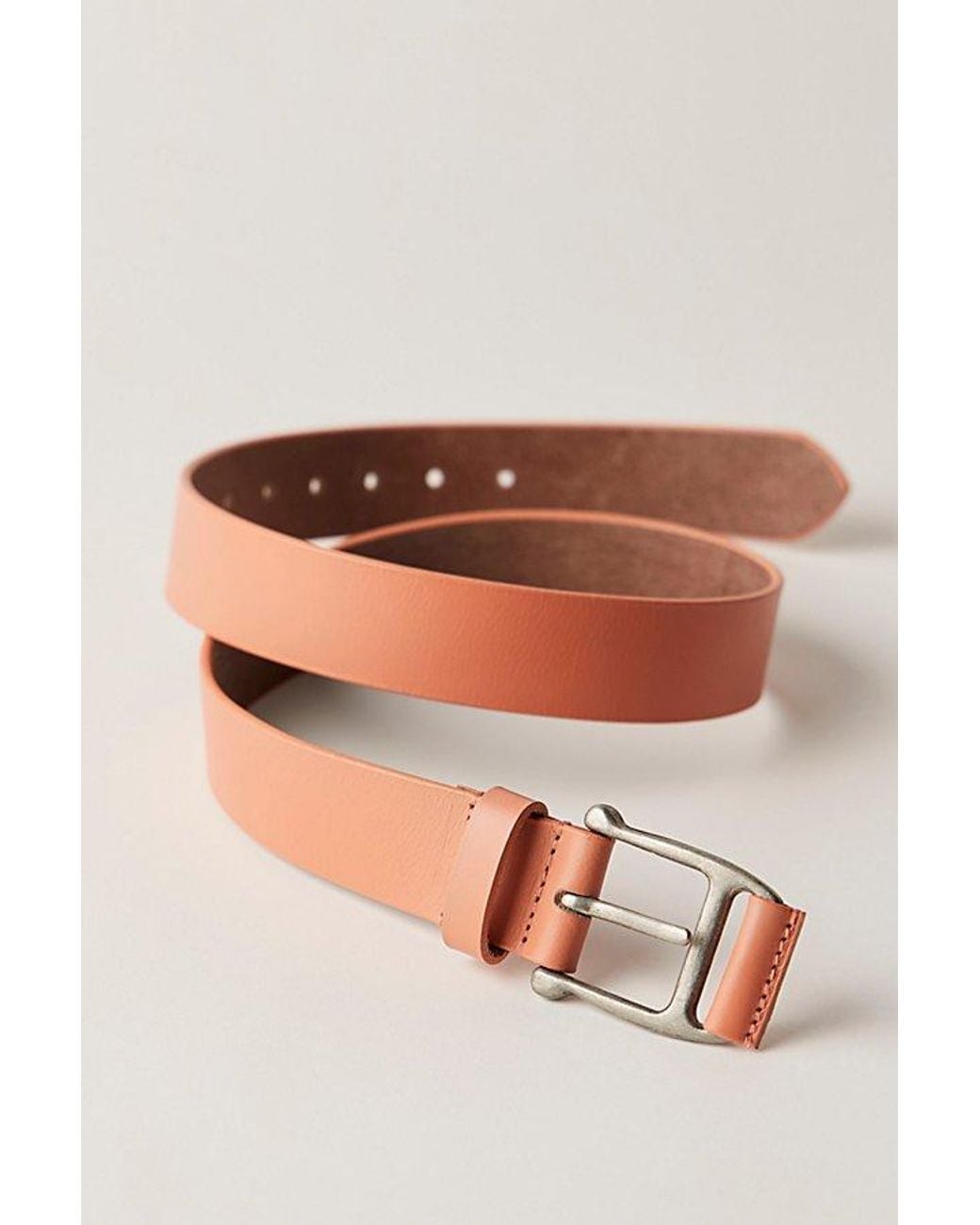 Free People Red Carraway Leather Belt