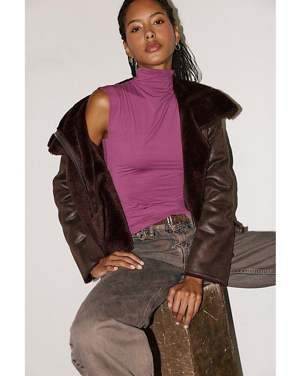 Intimately By Free People Pink Date Night Duo Muscle Tee By