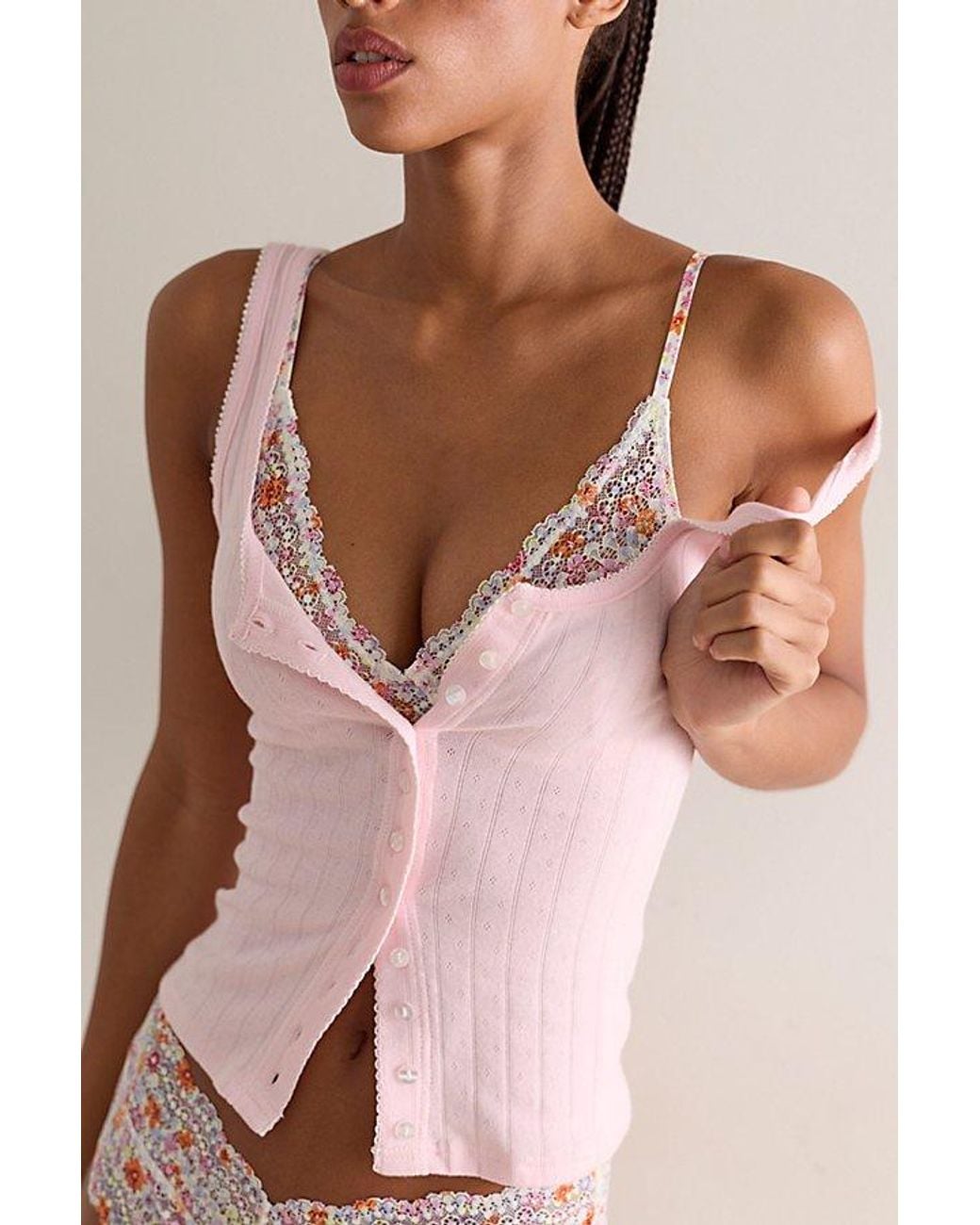 Intimately By Free People Brown This Or That Printed Plunge Underwire Bra By