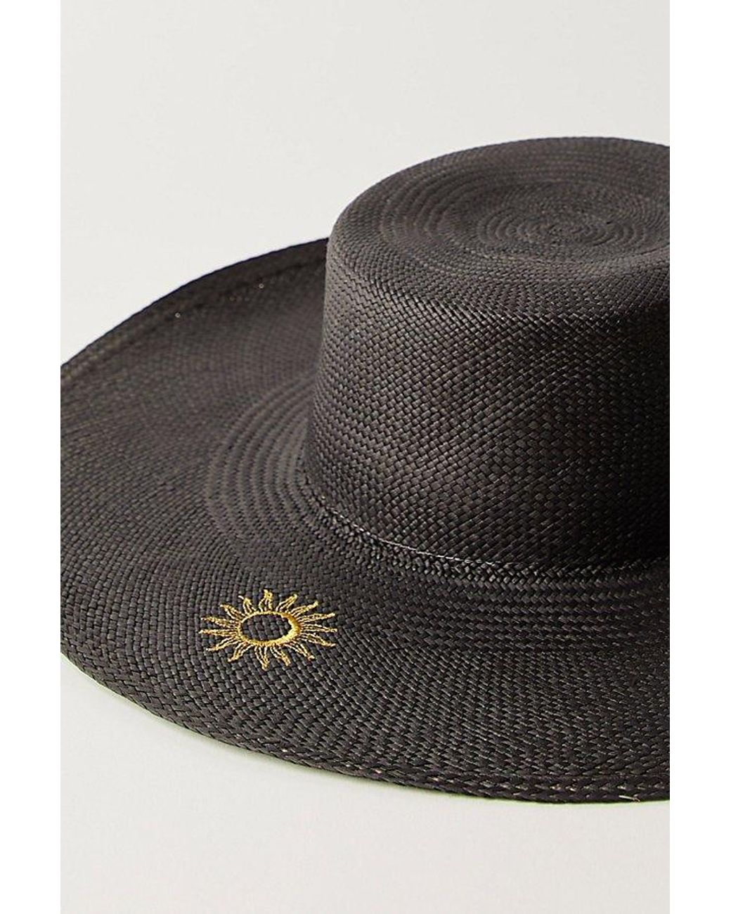 Van Palma Black Solveig Jr Straw Hat