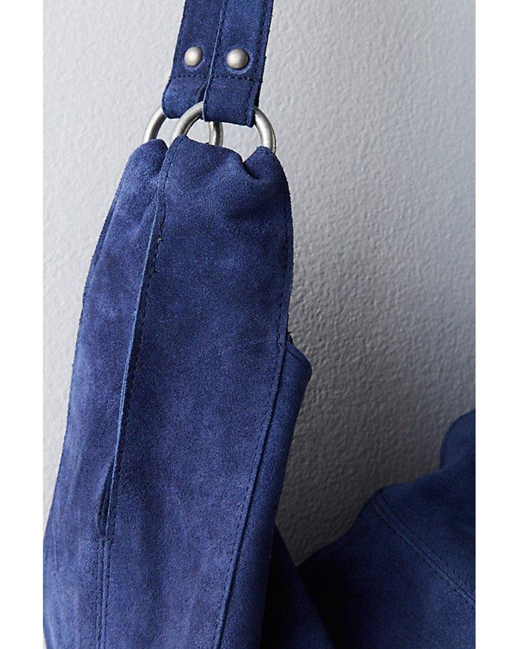 Free People Blue Roma Suede Tote Bag