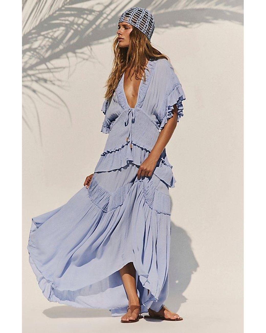 free-est Blue Camilla Maxi Dress By