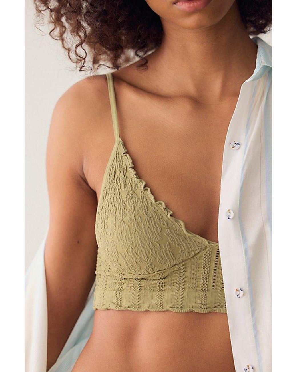 Intimately By Free People Brown Heirloom Seamless Bralette
