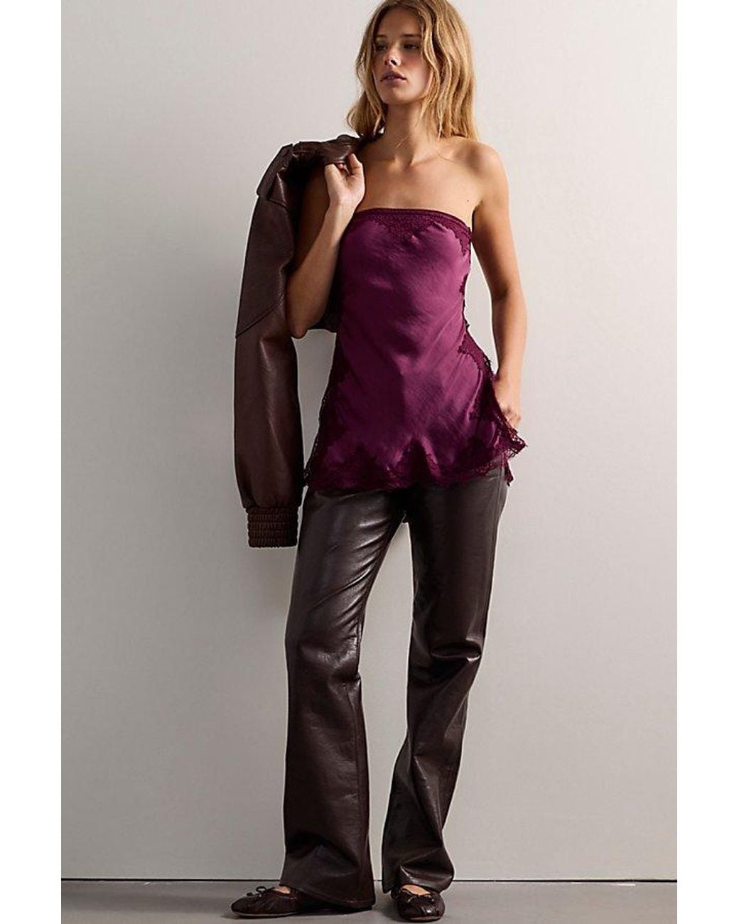 Intimately By Free People Purple Kiss And Tell Tunic By