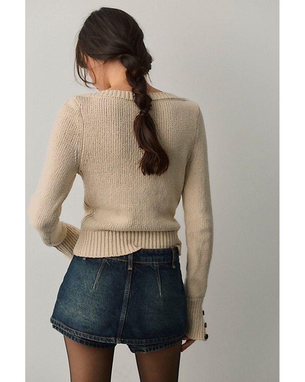 Free People Multicolor Gallivanting Peekaboo Skort