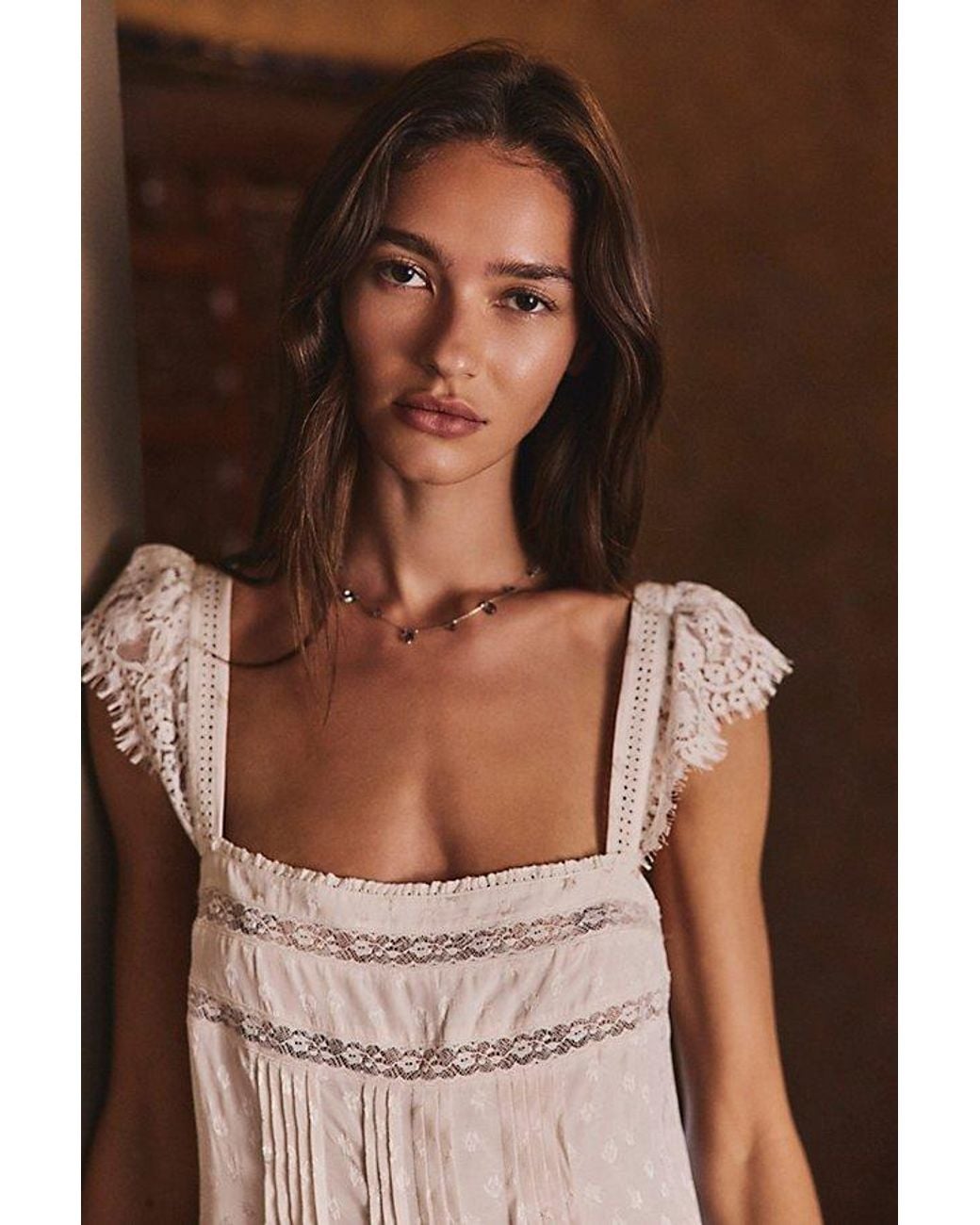 Free People Brown Priscilla Midi Dress