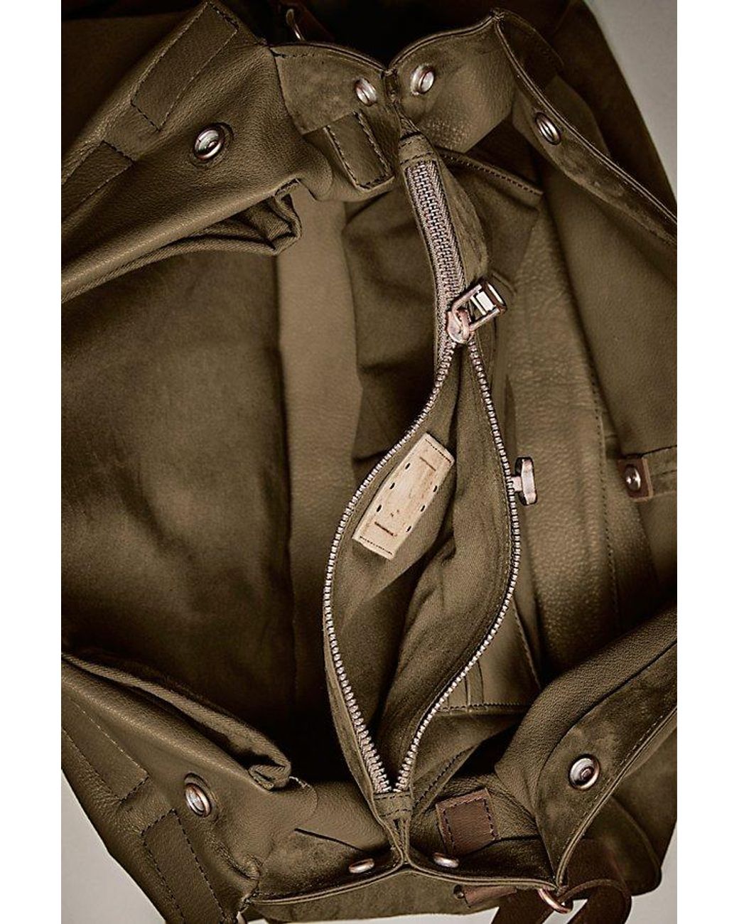 Free People Natural Parker Suede Tote