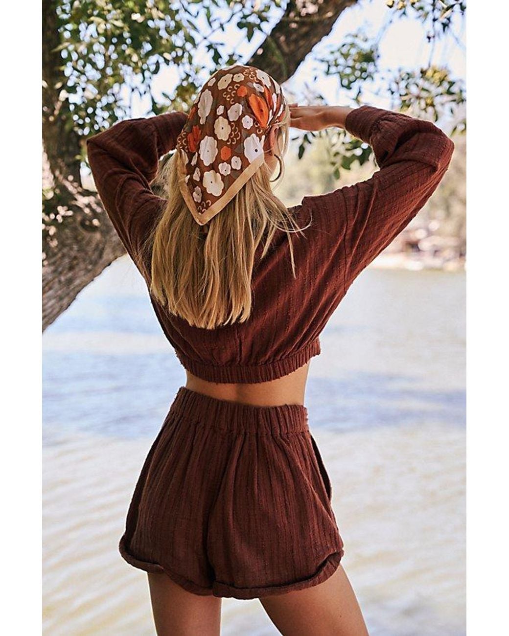free-est Brown Stay Cool Co-ord
