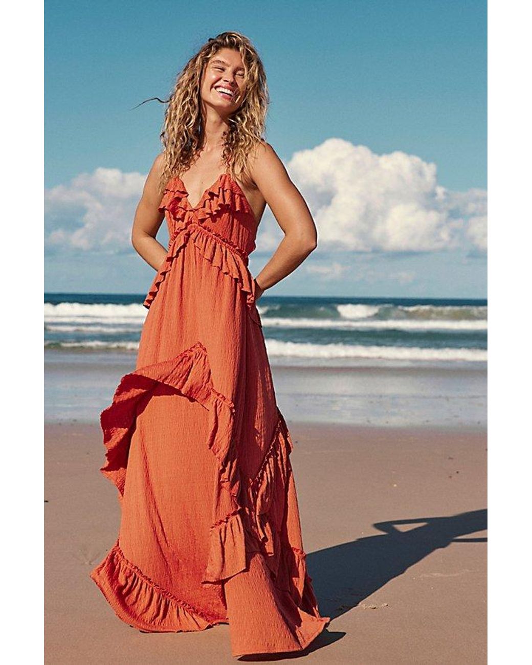 free-est Multicolor Santa Luz Maxi Dress By