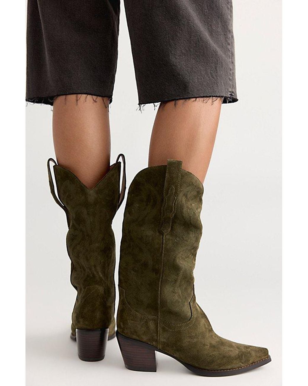 Jeffrey Campbell Green Dagget Western Boots Shoe By